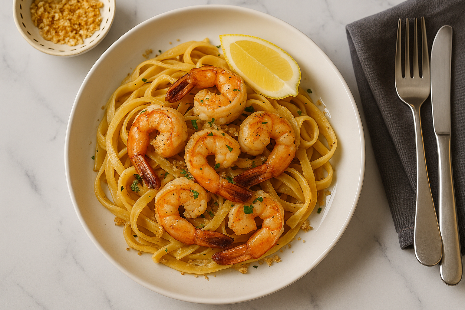 Plato principal en mesa elegante