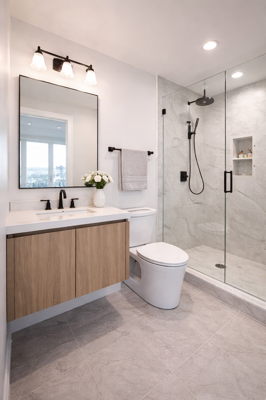 Interior de sala luminosa